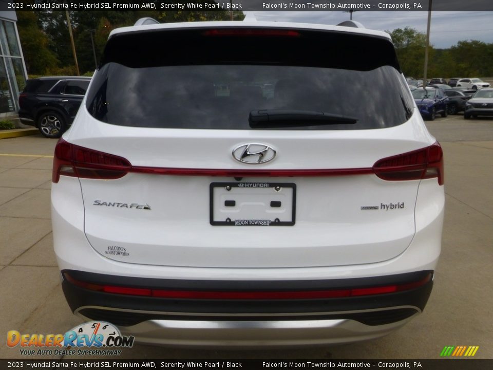 2023 Hyundai Santa Fe Hybrid SEL Premium AWD Serenity White Pearl / Black Photo #3