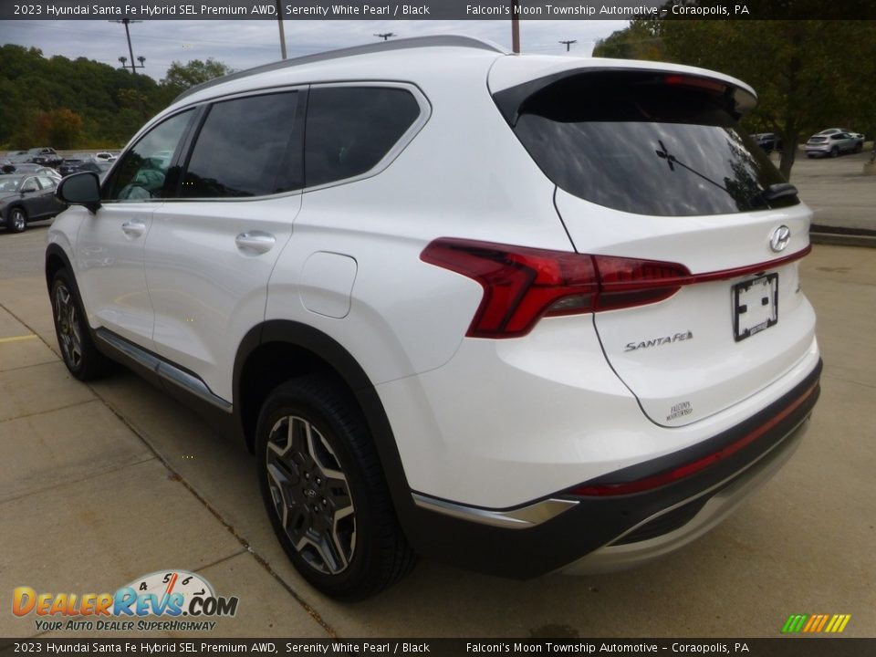 2023 Hyundai Santa Fe Hybrid SEL Premium AWD Serenity White Pearl / Black Photo #5