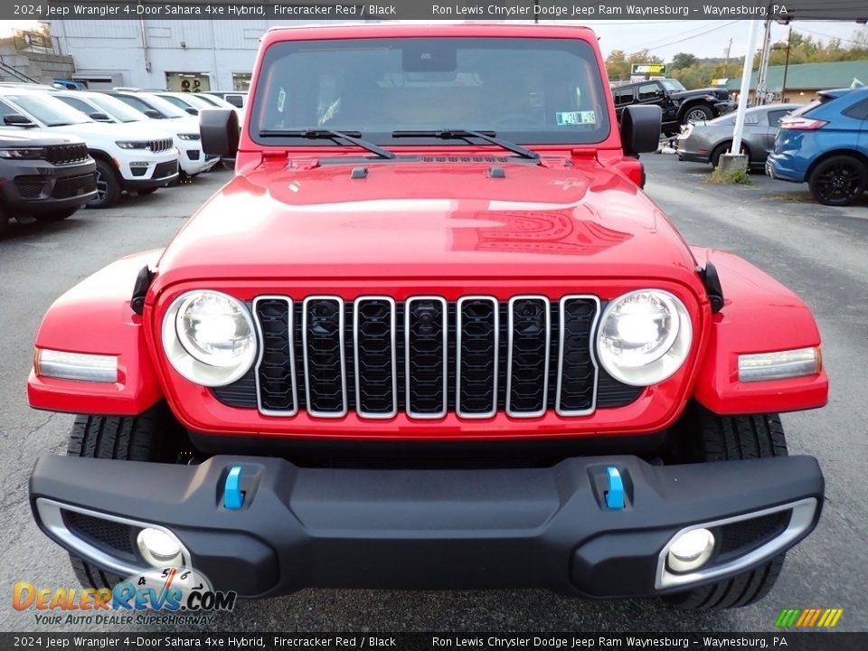 Firecracker Red 2024 Jeep Wrangler 4-Door Sahara 4xe Hybrid Photo #9