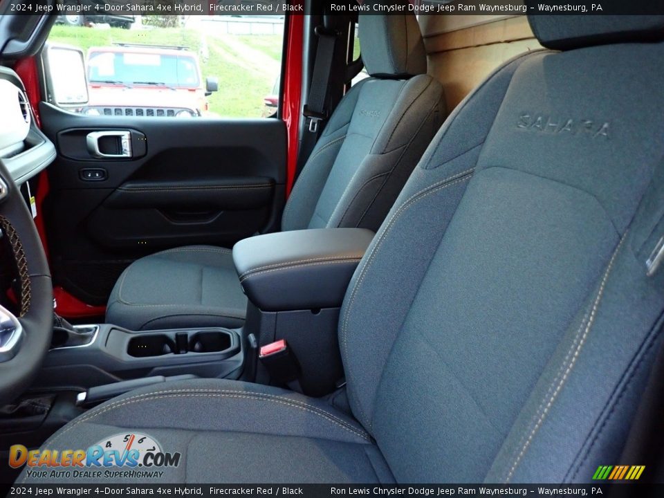 Front Seat of 2024 Jeep Wrangler 4-Door Sahara 4xe Hybrid Photo #11