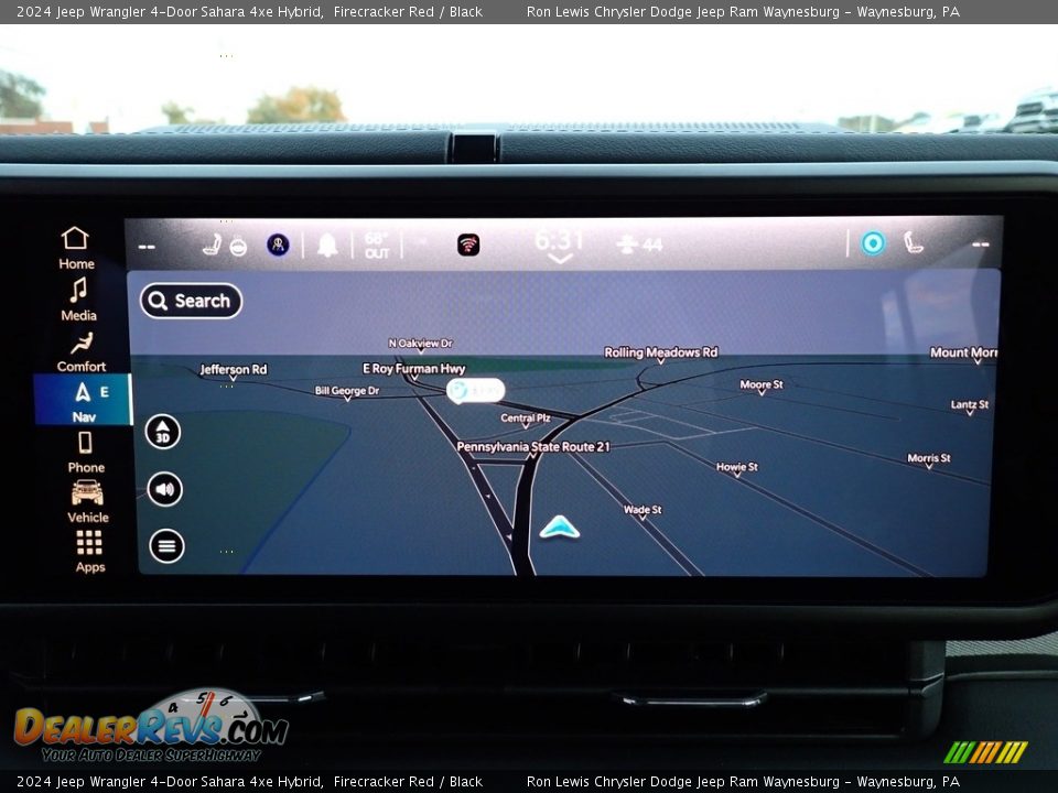 Navigation of 2024 Jeep Wrangler 4-Door Sahara 4xe Hybrid Photo #17