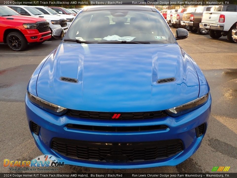 2024 Dodge Hornet R/T Track Pack/Blacktop AWD Hybrid Blu Bayou / Black/Red Photo #9