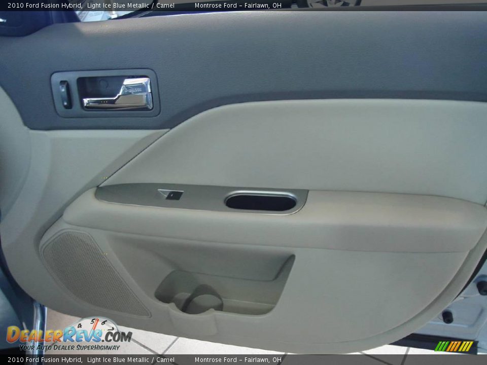 2010 Ford Fusion Hybrid Light Ice Blue Metallic / Camel Photo #17