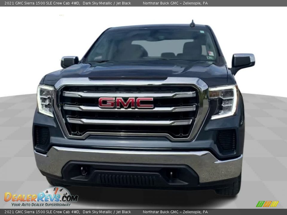 2021 GMC Sierra 1500 SLE Crew Cab 4WD Dark Sky Metallic / Jet Black Photo #3