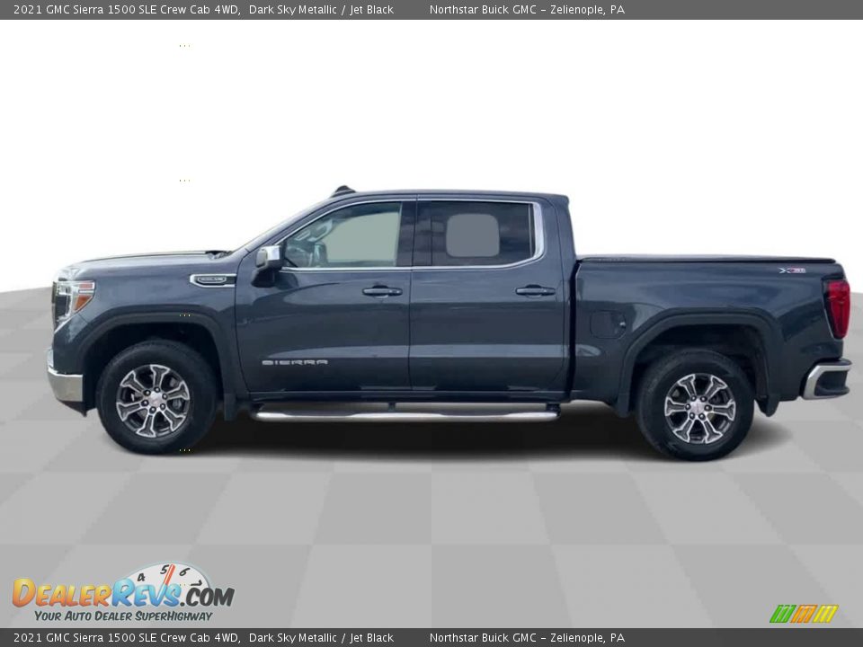 2021 GMC Sierra 1500 SLE Crew Cab 4WD Dark Sky Metallic / Jet Black Photo #5