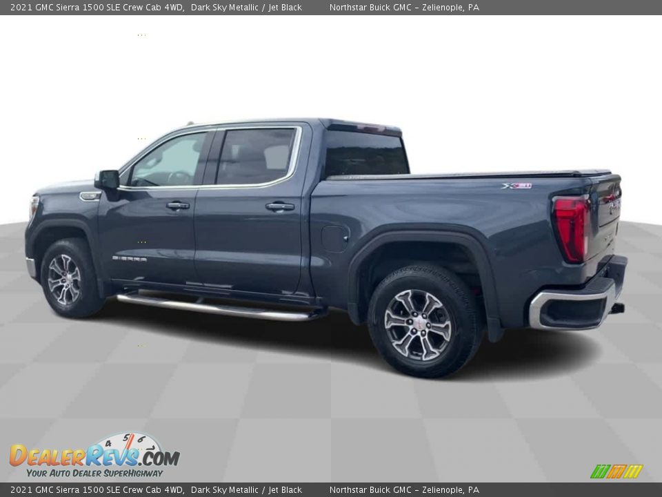 2021 GMC Sierra 1500 SLE Crew Cab 4WD Dark Sky Metallic / Jet Black Photo #6