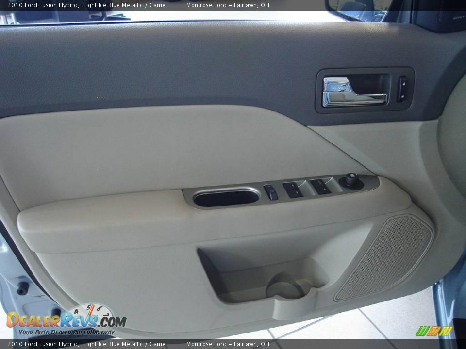 2010 Ford Fusion Hybrid Light Ice Blue Metallic / Camel Photo #19