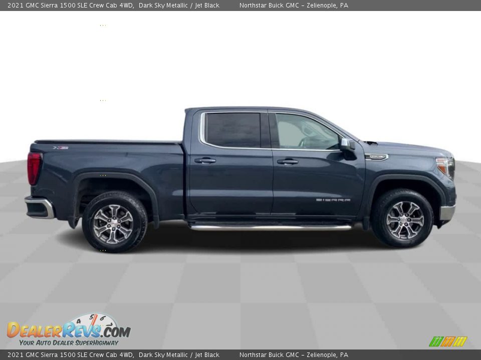 2021 GMC Sierra 1500 SLE Crew Cab 4WD Dark Sky Metallic / Jet Black Photo #9