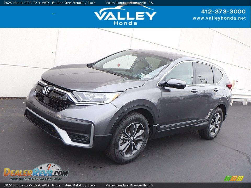 2020 Honda CR-V EX-L AWD Modern Steel Metallic / Black Photo #1