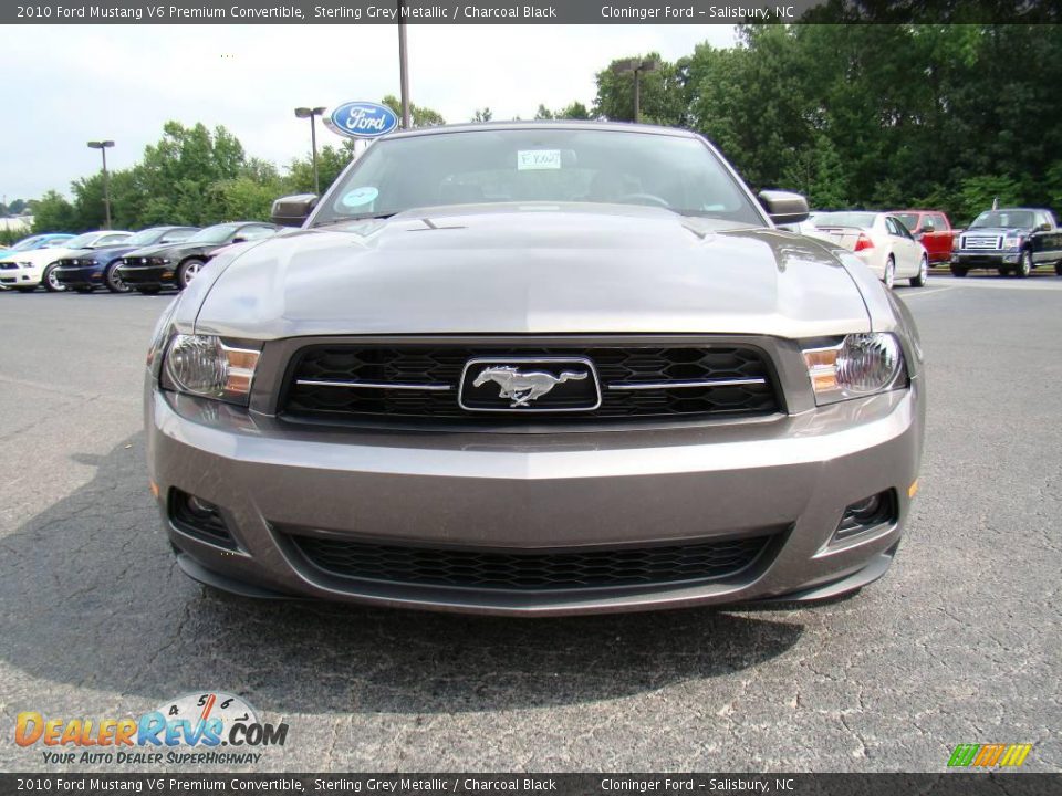 Sterling Grey Metallic 2010 Ford Mustang V6 Premium Convertible Photo #7
