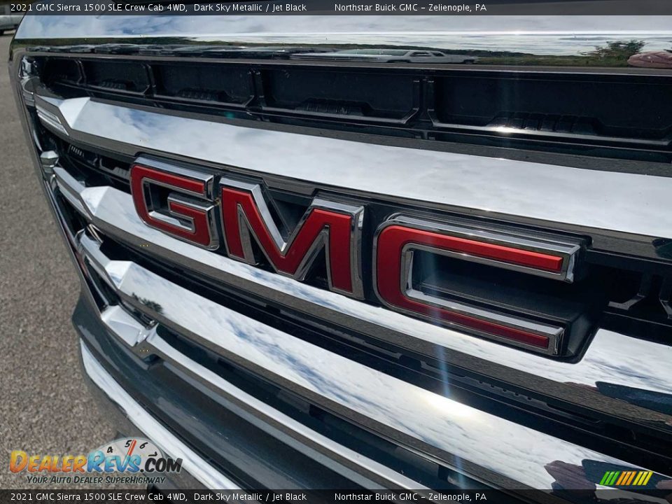 2021 GMC Sierra 1500 SLE Crew Cab 4WD Dark Sky Metallic / Jet Black Photo #30