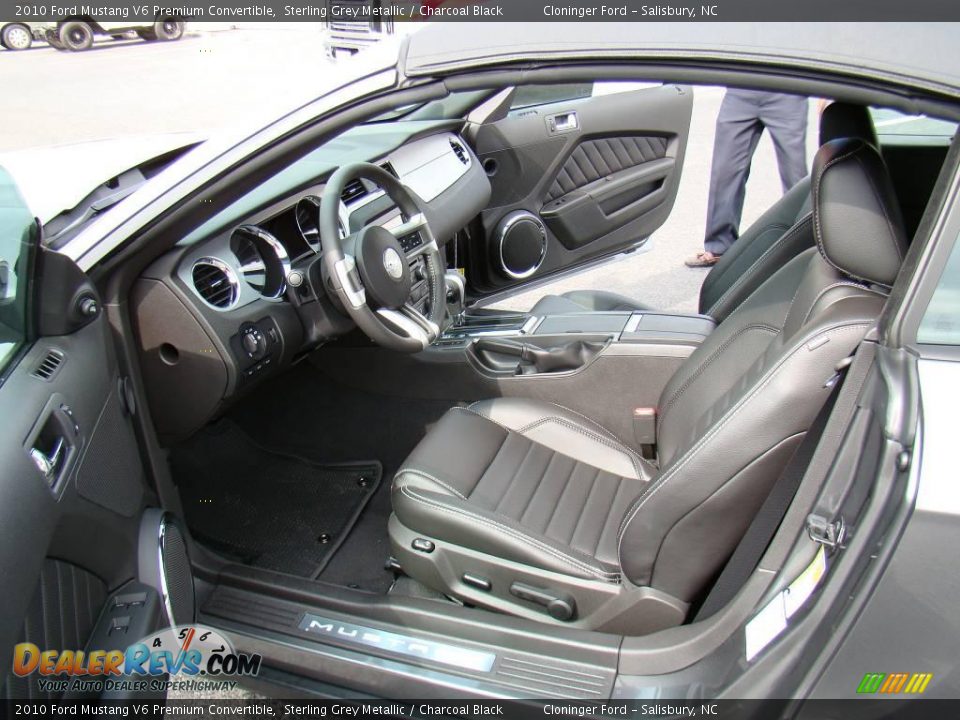 Front Seat of 2010 Ford Mustang V6 Premium Convertible Photo #8