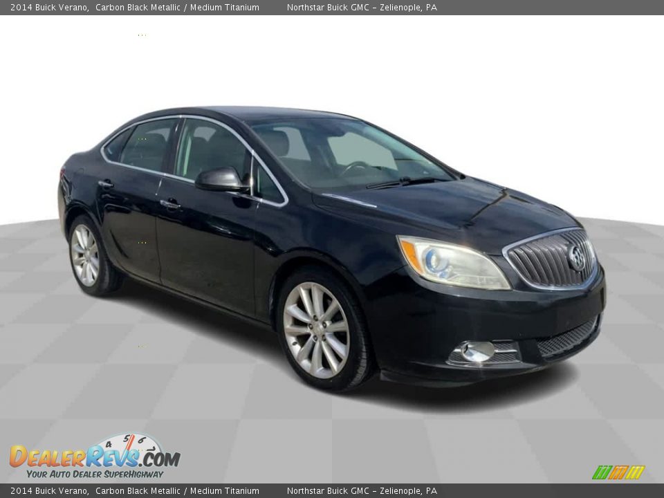 2014 Buick Verano Carbon Black Metallic / Medium Titanium Photo #2