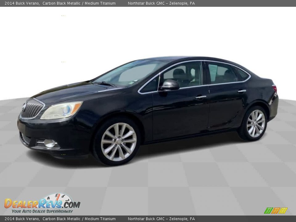 2014 Buick Verano Carbon Black Metallic / Medium Titanium Photo #4