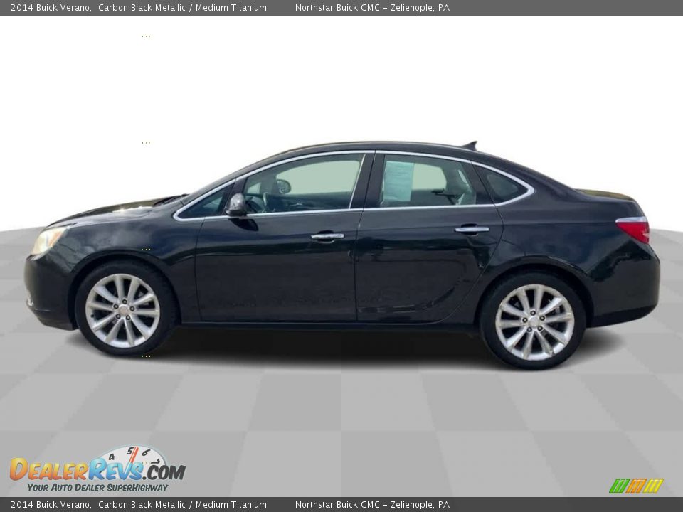 2014 Buick Verano Carbon Black Metallic / Medium Titanium Photo #5