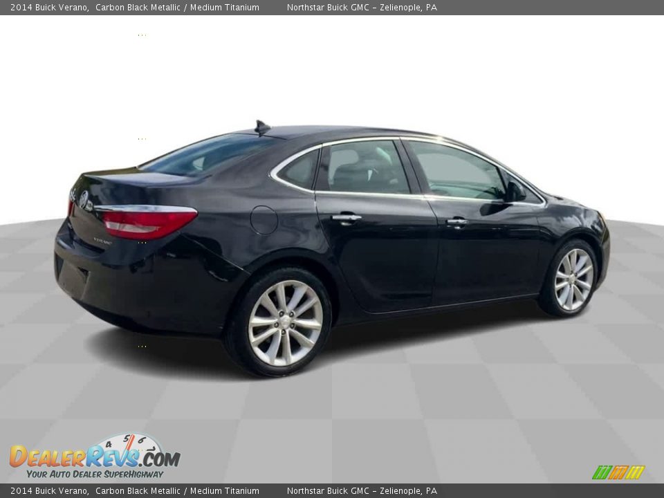 2014 Buick Verano Carbon Black Metallic / Medium Titanium Photo #8