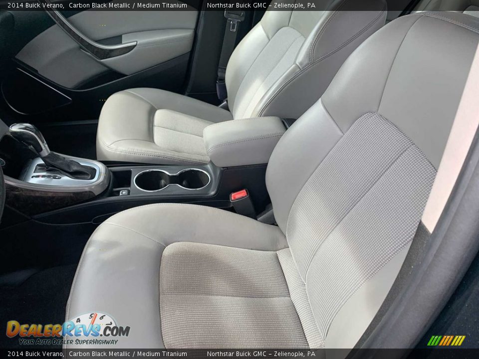 2014 Buick Verano Carbon Black Metallic / Medium Titanium Photo #17