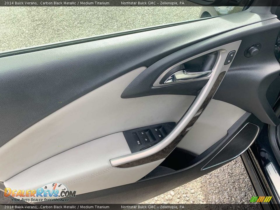 2014 Buick Verano Carbon Black Metallic / Medium Titanium Photo #19