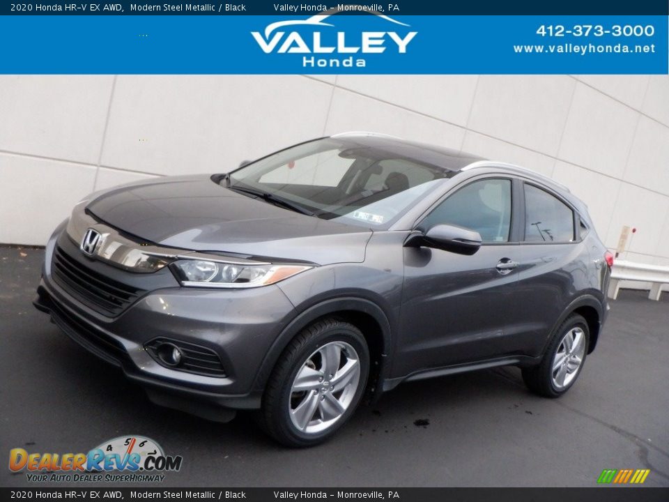 2020 Honda HR-V EX AWD Modern Steel Metallic / Black Photo #1