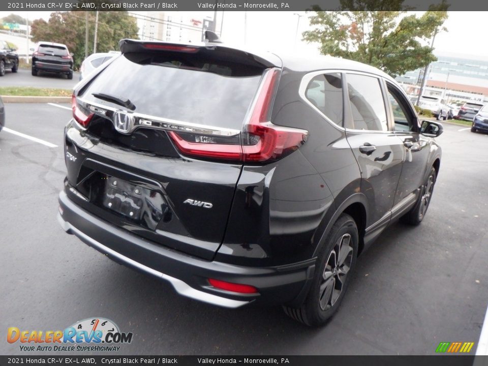 2021 Honda CR-V EX-L AWD Crystal Black Pearl / Black Photo #5