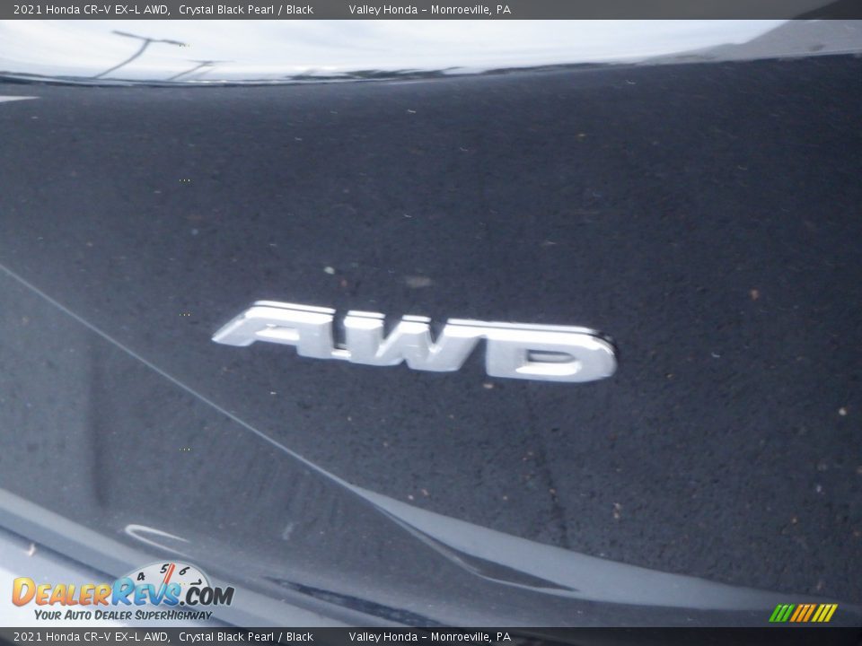 2021 Honda CR-V EX-L AWD Crystal Black Pearl / Black Photo #6
