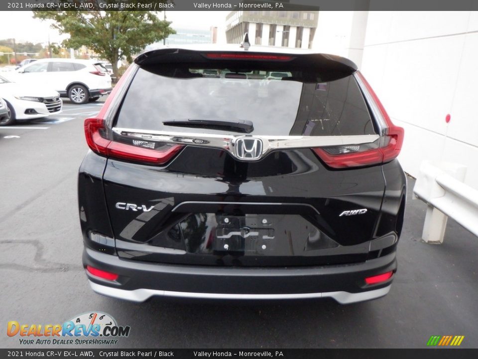 2021 Honda CR-V EX-L AWD Crystal Black Pearl / Black Photo #7