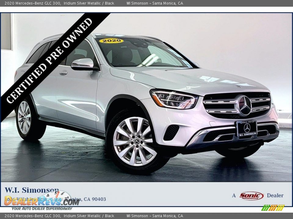 2020 Mercedes-Benz GLC 300 Iridium Silver Metallic / Black Photo #1