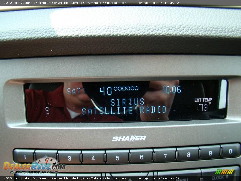 2010 Ford Mustang V6 Premium Convertible Sterling Grey Metallic / Charcoal Black Photo #18