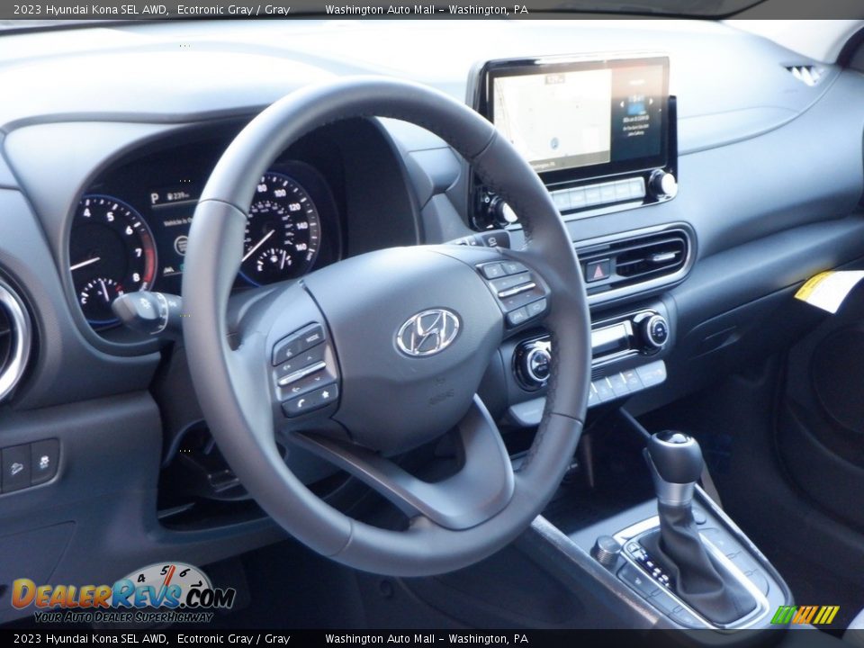 2023 Hyundai Kona SEL AWD Ecotronic Gray / Gray Photo #9