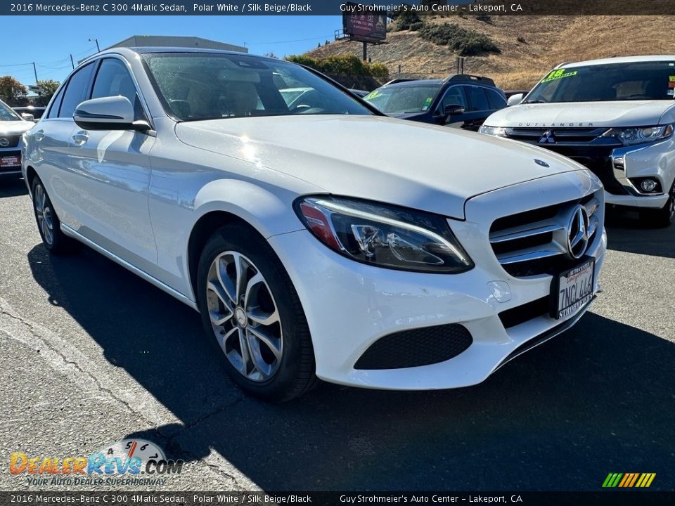 2016 Mercedes-Benz C 300 4Matic Sedan Polar White / Silk Beige/Black Photo #1