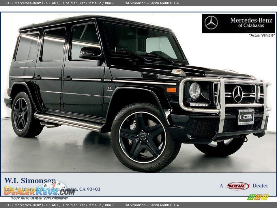 2017 Mercedes-Benz G 63 AMG Obsidian Black Metallic / Black Photo #1