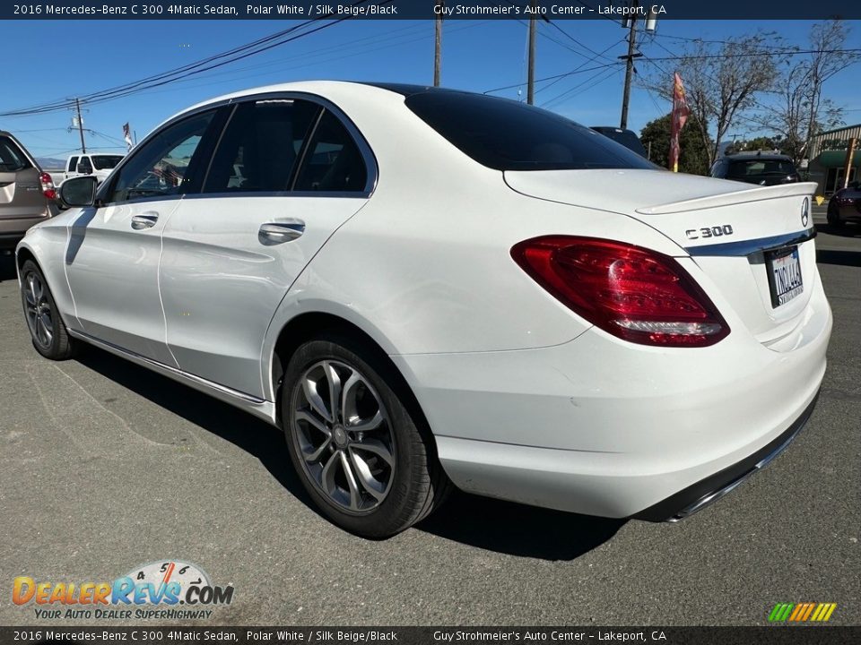 2016 Mercedes-Benz C 300 4Matic Sedan Polar White / Silk Beige/Black Photo #4