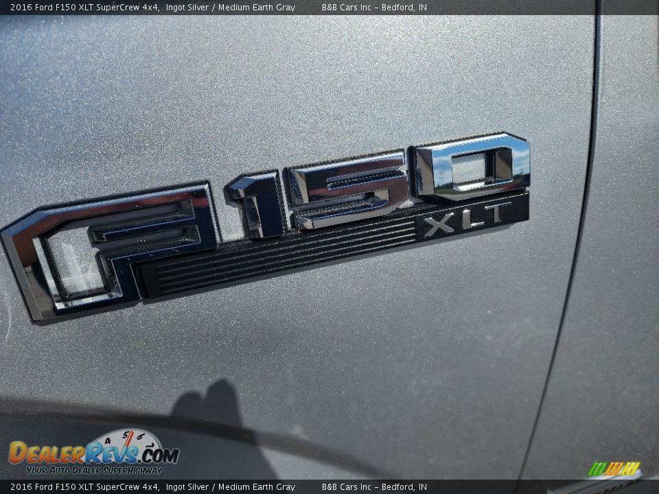 2016 Ford F150 XLT SuperCrew 4x4 Ingot Silver / Medium Earth Gray Photo #10