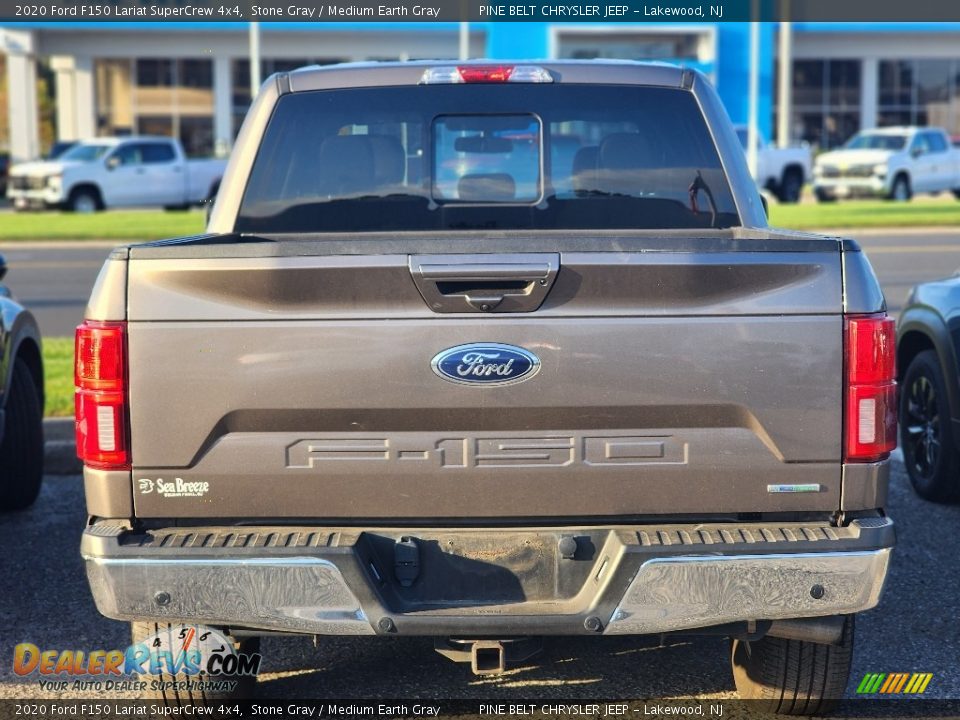 2020 Ford F150 Lariat SuperCrew 4x4 Stone Gray / Medium Earth Gray Photo #4