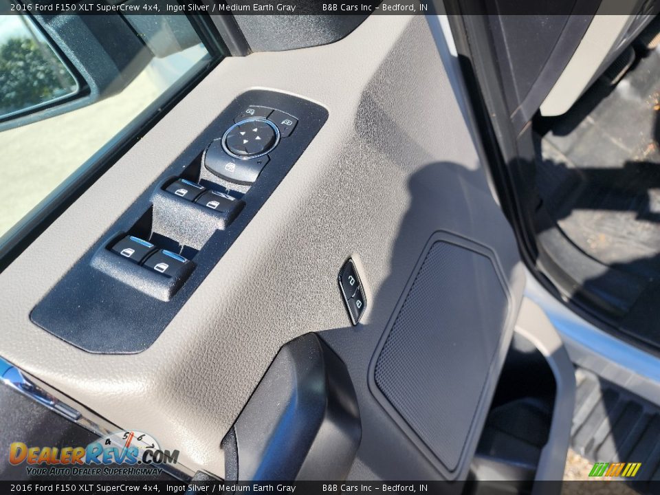 2016 Ford F150 XLT SuperCrew 4x4 Ingot Silver / Medium Earth Gray Photo #14