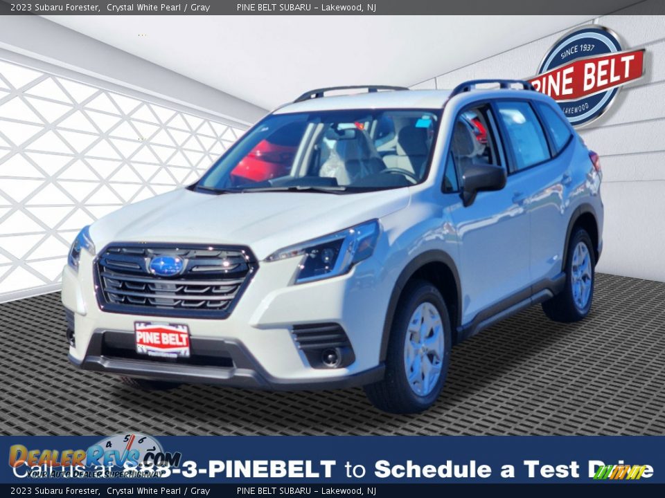 2023 Subaru Forester Crystal White Pearl / Gray Photo #1