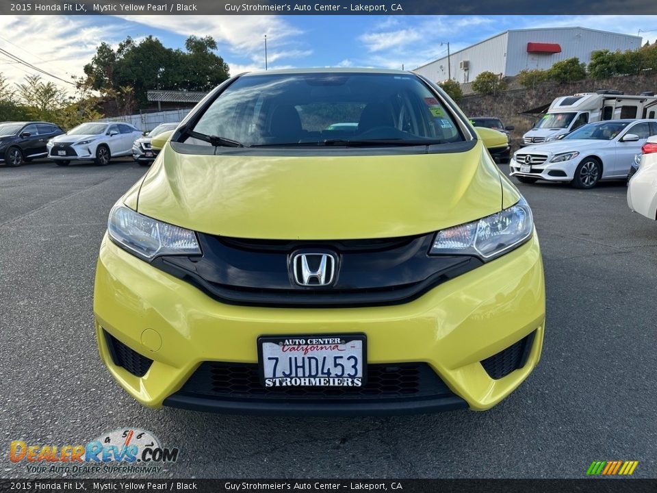 2015 Honda Fit LX Mystic Yellow Pearl / Black Photo #2