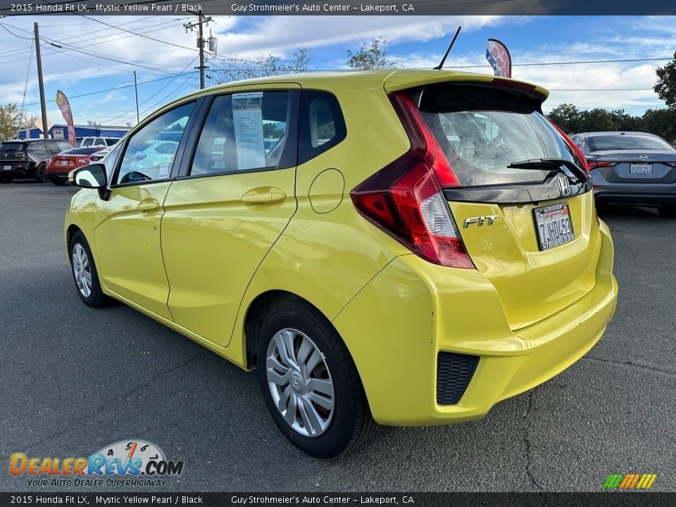 Mystic Yellow Pearl 2015 Honda Fit LX Photo #4