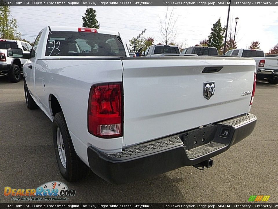 2023 Ram 1500 Classic Tradesman Regular Cab 4x4 Bright White / Diesel Gray/Black Photo #3