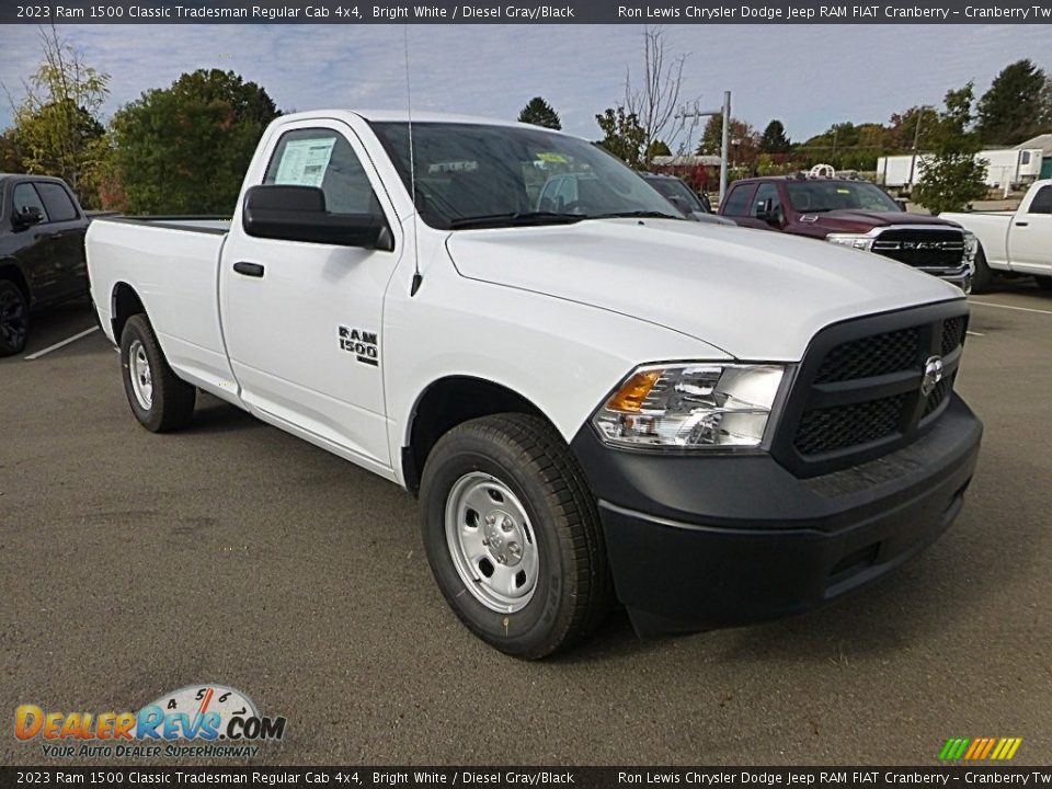 2023 Ram 1500 Classic Tradesman Regular Cab 4x4 Bright White / Diesel Gray/Black Photo #7