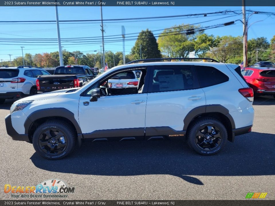 2023 Subaru Forester Wilderness Crystal White Pearl / Gray Photo #3