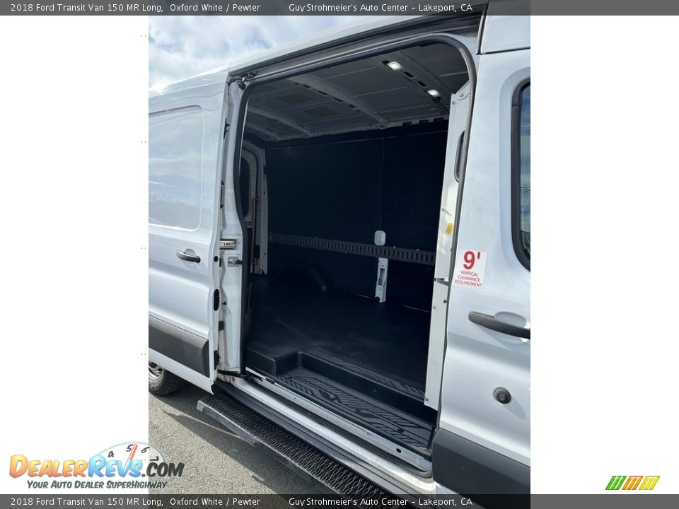 2018 Ford Transit Van 150 MR Long Oxford White / Pewter Photo #10