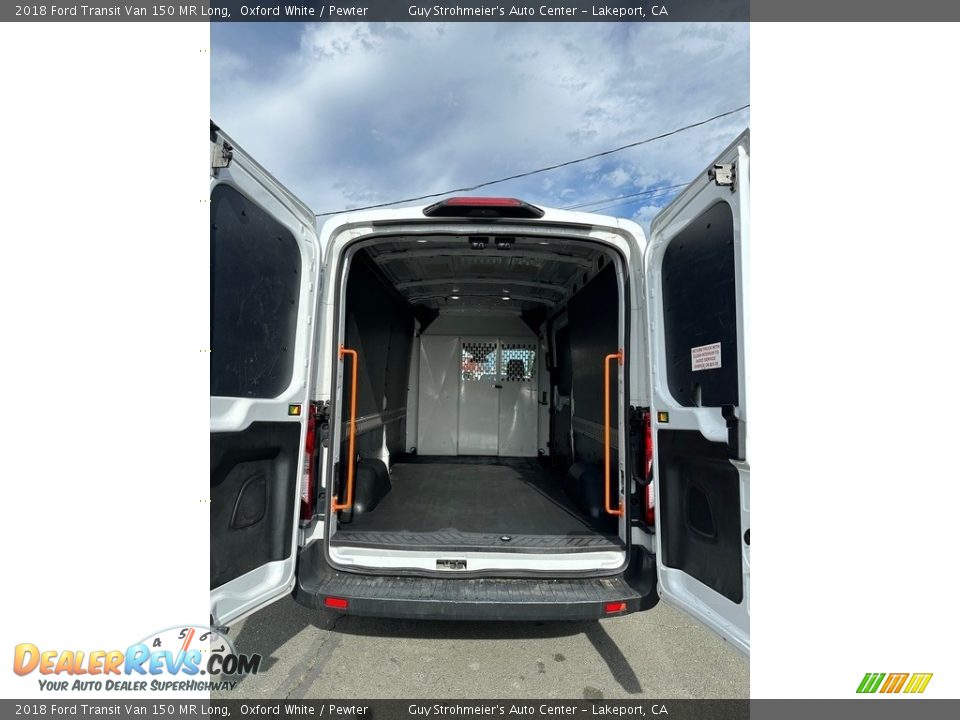 2018 Ford Transit Van 150 MR Long Oxford White / Pewter Photo #11