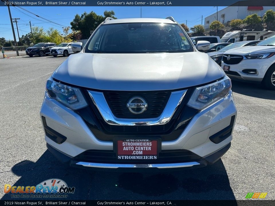 2019 Nissan Rogue SV Brilliant Silver / Charcoal Photo #2