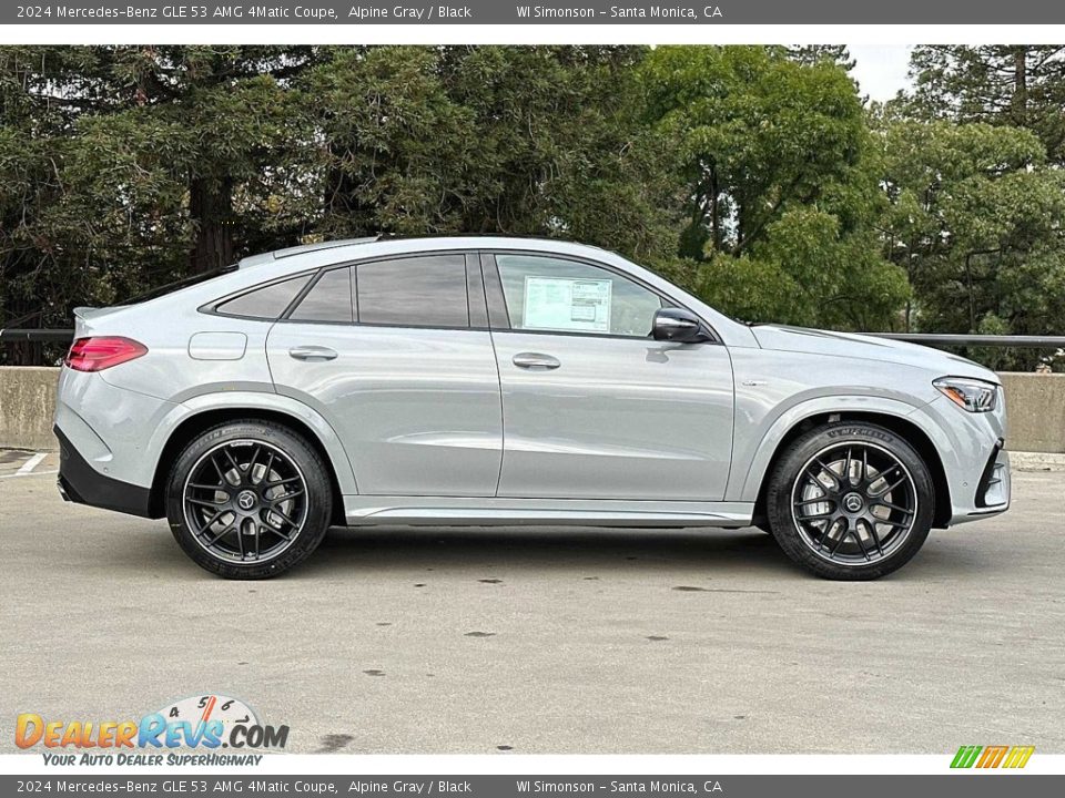Alpine Gray 2024 Mercedes-Benz GLE 53 AMG 4Matic Coupe Photo #3