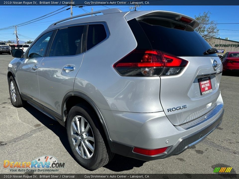 2019 Nissan Rogue SV Brilliant Silver / Charcoal Photo #4