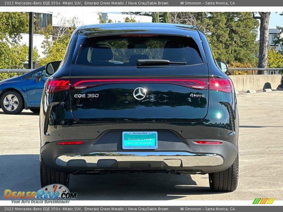 2023 Mercedes-Benz EQE 350+ 4Matic SUV Emerald Green Metallic / Neva Gray/Sable Brown Photo #5