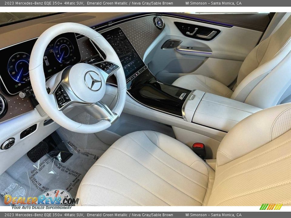 Neva Gray/Sable Brown Interior - 2023 Mercedes-Benz EQE 350+ 4Matic SUV Photo #7
