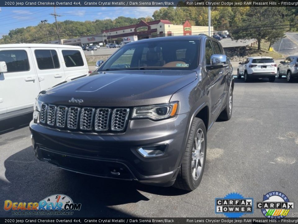 2020 Jeep Grand Cherokee Overland 4x4 Granite Crystal Metallic / Dark Sienna Brown/Black Photo #1