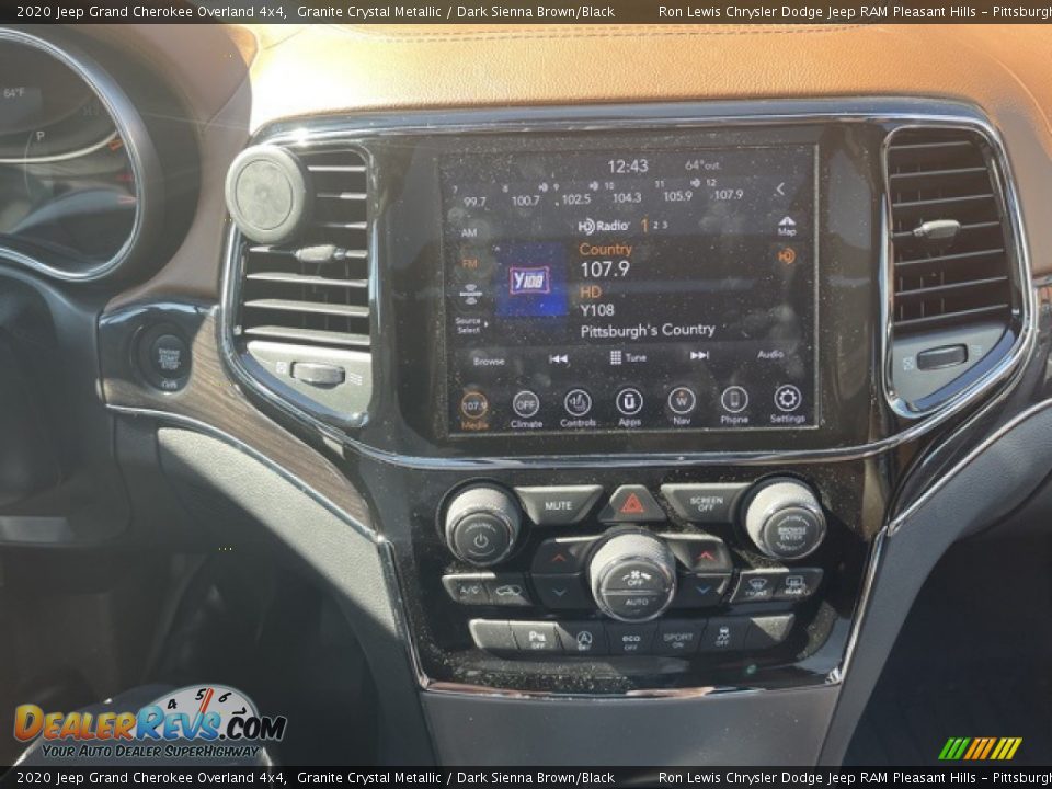 2020 Jeep Grand Cherokee Overland 4x4 Granite Crystal Metallic / Dark Sienna Brown/Black Photo #3